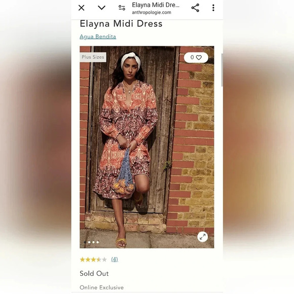 Agua Bendita for Anthropologie Elayna Cotton Midi Long Sleeve Dress Large Petite - Picture 13 of 17